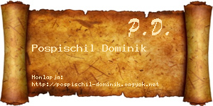 Pospischil Dominik névjegykártya